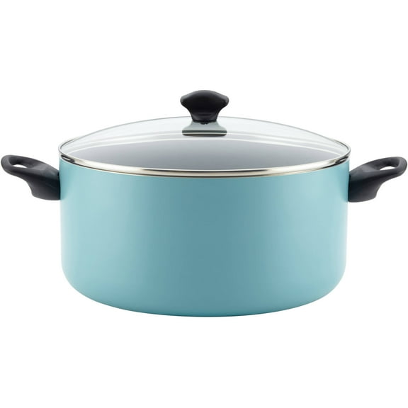 Farberware Dishwasher-Safe Nonstick Aluminum Covered Stockpot, 10.5-Quart