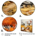 thumbnail image 3 of Designart "Orange Farm Autumn horizon I" Farmhouse Floater Framed Canvas Print, 3 of 7