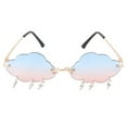 thumbnail image 2 of Lindas gafas de sol sin montura para mujer, gafas de sol creativas Vintage de moda de los años 90, gafas de discoteca divertidas en forma de nube Zhivalor 221833-3, 2 of 9