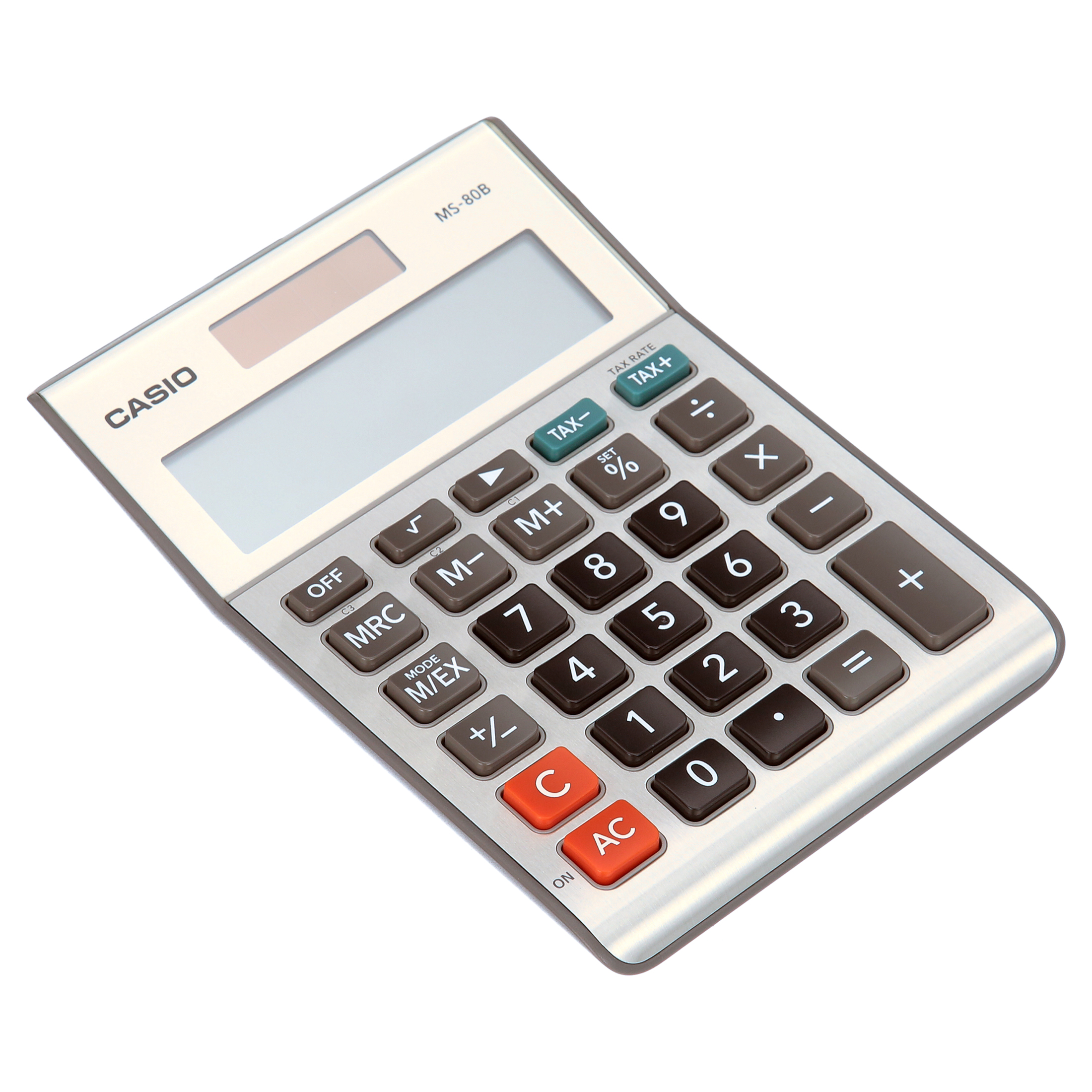 Casio MS-80B 8-Digit Desktop Calculator, Satin Nickel photo 3