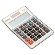 Casio MS-80B 8-Digit Desktop Calculator, Dual Power, Extra Large LCD Display, Satin Nickel