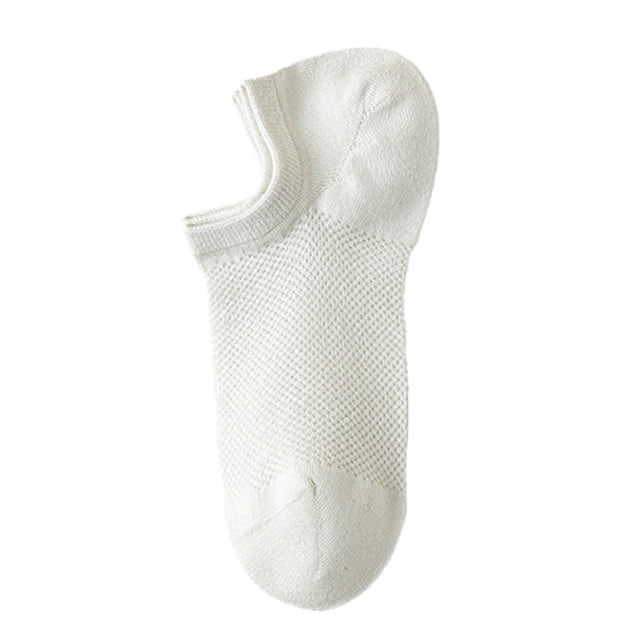 WZXFASHION Candy Colored Socks For Spring And Summer Boneless Boat Socks Clothing Shoes & Accessories White One Size