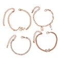 thumbnail image 4 of 4 pulseras para mujer, pulsera con dijes, bonita pulsera de cadena clásica bohemia, joyería para fiesta de disfraces de Acción de Gracias, boda de, 4 of 9