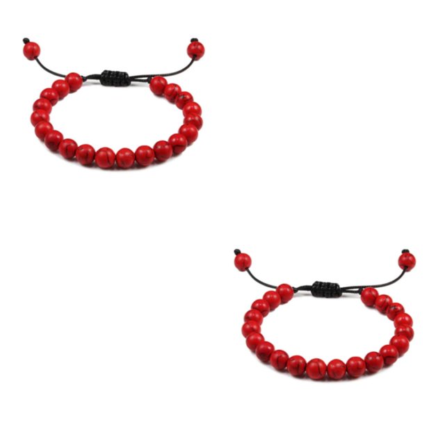 Qarigey de cuentas exquisita de piedra para mujeres y hombres, regalo para colección apilable unisex, idea de regalo Type10 NO10