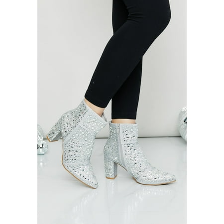 

Forever Link Glitter Point Toe Booties