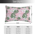 thumbnail image 2 of Pofeuu Lilies Flowers Print Polyester Microfiber Plush Pillowcases, Super Soft and Cozy Pillow Case Covers with Envelop Closure（Pillow core not included）-16"x24", 2 of 6