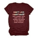 thumbnail image 1 of Puntoco - Camiseta de manga corta para mujer con estampado de letras informales Puntoco Puntoco-4852, 1 of 6
