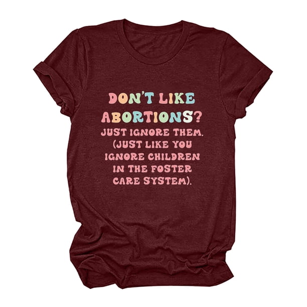 Puntoco - Camiseta de manga corta para mujer con estampado de letras informales Puntoco Puntoco-4852