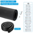 thumbnail image 2 of Uxcell Pipes Insulation Foam Tubes, Pipe Cover Wrap Roll Bar Padding Tubing for Handle Grip HVAC Outdoor Air Conditioner Unit 1-7/8" x 3-7/16", 2 of 7
