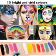 thumbnail image 4 of Kit de pintura facial, no tóxico e hipoalergénico, colores de maquillaje para niños, kit de pintura facial profesional TUNC Sencillez, 4 of 5