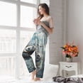 thumbnail image 5 of Bixox Women's Panda In Futuristic City Patterned Pajama Pants Loungewear, 5 of 5