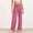 Pink, variant on Wide Leg Stretchy Work Pants Women Pull on Dress Pants Elastic High Waisted Business Casual Trousers Slacks for Women