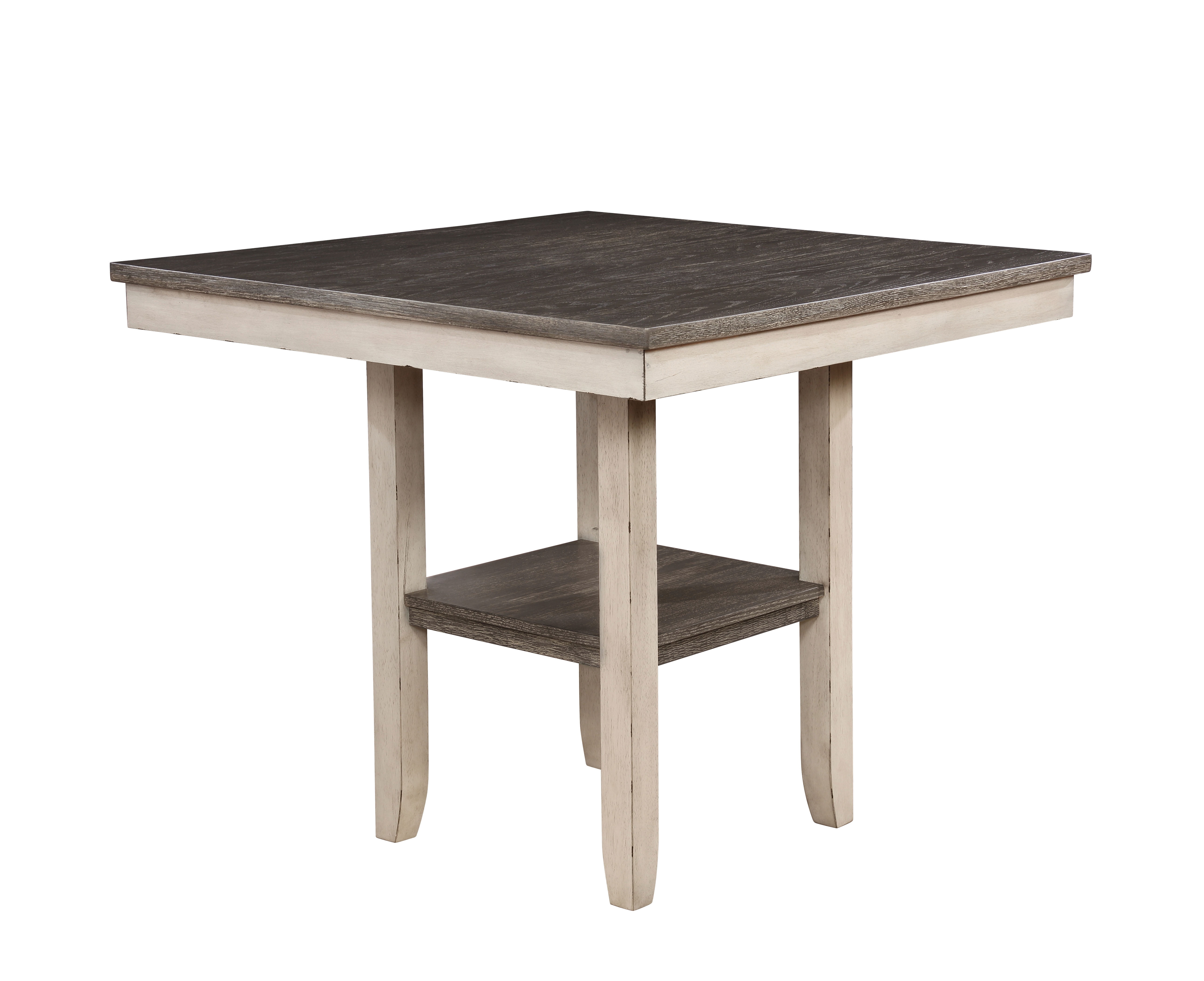 Furniture of America Abram II Contemporary 5-Piece Counter Dining Set, Gray