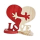 thumbnail image 5 of Adornos de madera Macarena en forma de corazón Decoración de mesa 12cm x 12cm, 5 of 8