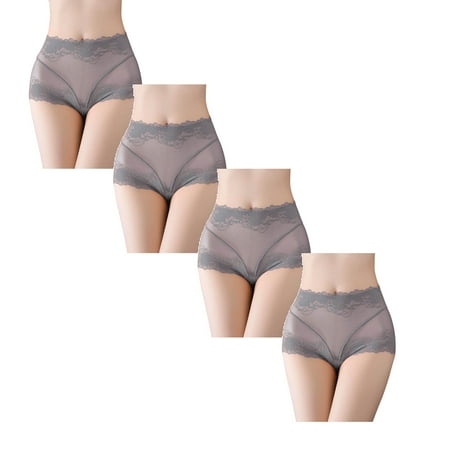 

Womens Underwear Brief Bikini Lace Knickers Hipster Lingerie Panties4PC