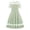 Light Green, variant on REDARER Girls' Fit & Flare Dress with Polka Dot Mesh Yoke & Hem, Classic Round Neck Casual Everyday, for Spring & Summer,12-13 Years