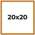 thumbnail image 2 of 20x20 Honey Brown Real Wood Picture Frame Width 0.75 inches | Interior Frame Depth 0.5 inches |, 2 of 8