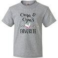 thumbnail image 3 of Inktastic Oma and Opa's Favorite- Heart Grandchild Youth T-Shirt, 3 of 5