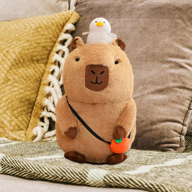 Capybara Plushie Toys Capybara Peluche de 40 cm con Sonido Muñeco de Animal de Dibujos Animados Juguete de Peluche para sofá niños niñas Adolescentes Postura sentada