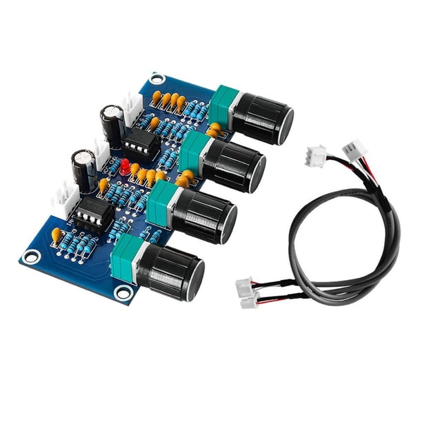 Amplificador de placa XH-A901 NE5532 Preamplificador de tono DC12V-24V Controlador de tono para Ehuebsd Para estrenar