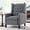 Gray, variant on Recliner Chair, Tufted Push Back Arm Chair with Adjustable Backrest, Wingback Accent Chair Armchair Single Sofa with Nailed Trim for Living Room Bedroom, Beige