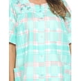 thumbnail image 6 of Casual Nights Women's Snap Front House Dress Short Sleeve Woven Duster Housecoat Lounger Sleep Gown, 6 of 6