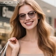 thumbnail image 3 of Joopin Blue Light Glasses Men Anti Eyestrain Lightweight TR90 Frame Computer Gaming Blue Light Blocking Glasses for Women UV400, 3 of 8