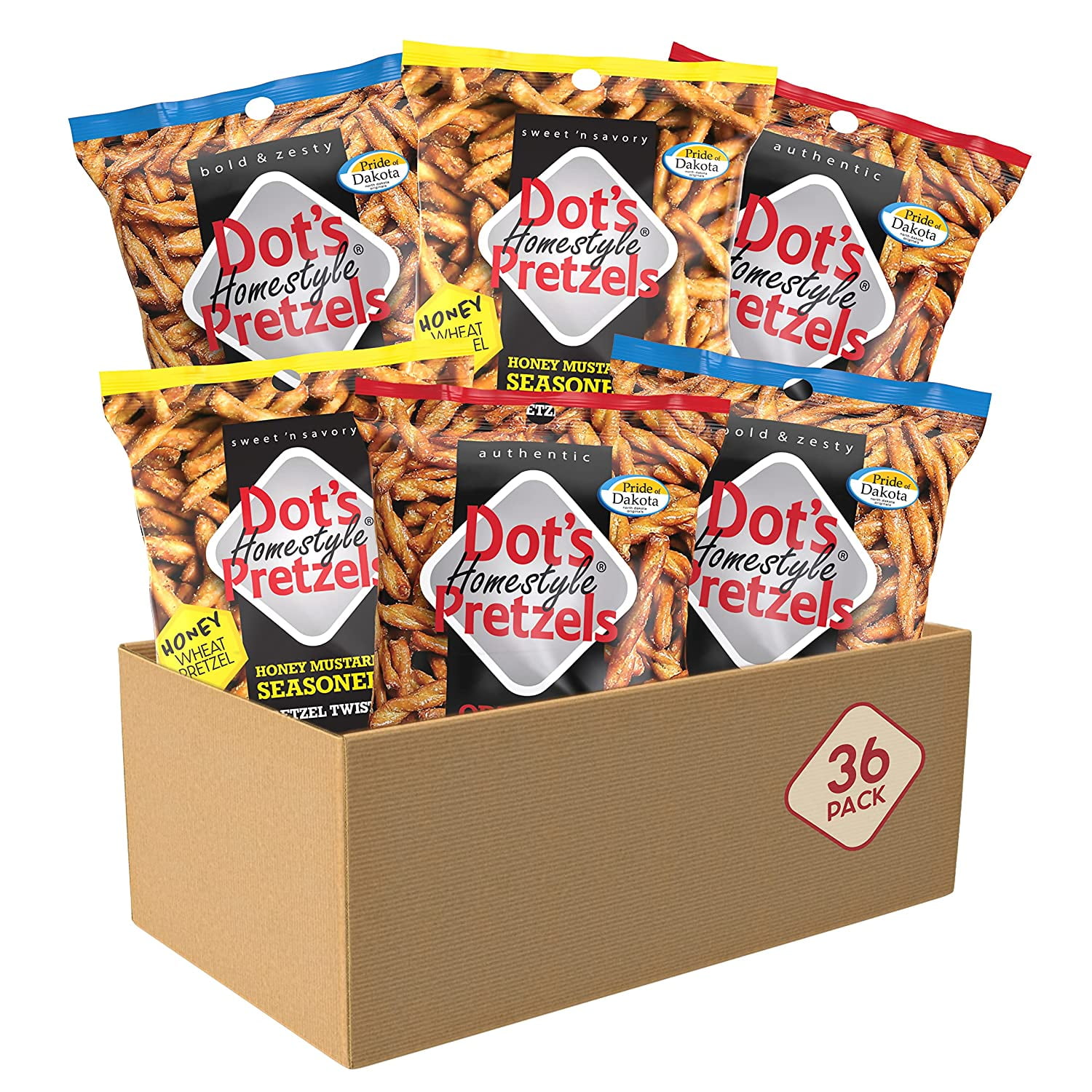 Dot's Homestyle Pretzels 1.5 Ounce Lunchbox Size Individual Pack