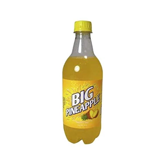 Big Pineapple Soda 20oz Bottles, Pack of 10 (Total of 200 FL OZ)