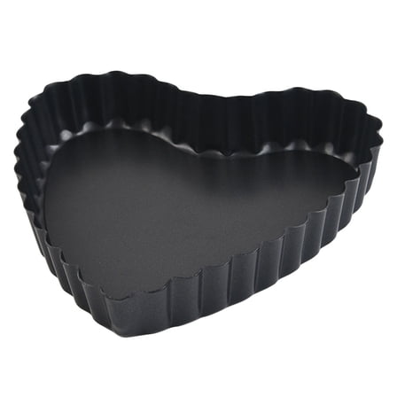 HEATSHAKING Cake Pan 1Pack Heart Shaped Non Stick Coating Carbon Steel 4.52X4.32X0.79in For Baking Cakes