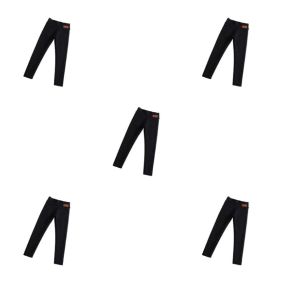 Naiovety Leggings cálidos con forro polar para mujer Pantalones de invierno acogedores Negro M Type2