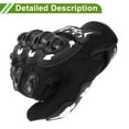 thumbnail image 5 of Unique Bargains XL Motorcycle Gloves Breathable Full Finger Gloves Nylon Outdoor Gloves Black White 1 Pair, 5 of 6