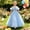 d-132Blue261, variant on HAYIMI Child Elegant Girls Long Dress For Formal Occasions Shoulder Evening Gown With For Party Wedding And Recital Soft Dresses