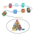 thumbnail image 4 of de cordones Montessori, juguetes para , de primarias de , de , de motor fino en - Número Hugo Perlas de cordones, 4 of 10