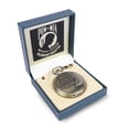 thumbnail image 6 of Bronze POW MIA Ornate Men's Pocket Watch & Chain Vietnam War Nam Veteran Gift, 6 of 6