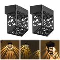thumbnail image 3 of Luces de la cerca LED solar impermeable Sharpla para patio 2 paquetes, 3 of 8