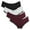 Black-LGray-Red2, variant on Charmo Women's Cotton Stretch Hipster Panties Assorted Cotton Soft Underwear 4 Packs