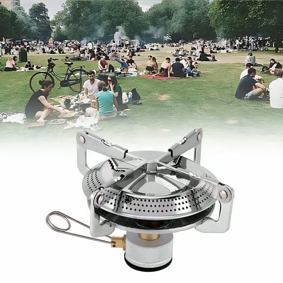 HIBIBUD Portable Camping Stove, Bottletop Backpacking Stove, Butane Camp Stove With Storage Bag, For Travel, Camping, Backpacking