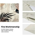 thumbnail image 5 of Mid Century Boho Pillow Covers 18x18 Set of 2, Modern Tropical Leaf Outdoor Decorations Throw Pillow Covers Bohemian Farmhouse Decorative Linen Cushion Case for Couch Sofa Home, 5 of 6