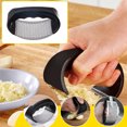 thumbnail image 4 of Holloyiver Garlic Press Rocker, Heavy Duty Stainless Steel Garlic Mincer Crusher, Professional Kitchen Gadgets Garlic Chopper with Ergonomic Handle, Kitchen Gadget, 4 of 6
