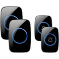 thumbnail image 1 of Wireless Doorbell, Waterproof Door Bell Kit, Distinguish Front and Rear Doors, Over 1000 feet Range and 60 Chime, 5 Levels Volume and LED Flash, for Home Office Classroom, 1 of 6