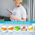 thumbnail image 4 of Hydrogen Water Bottle with PEM SPE Technology - 2024 for Men Women - A Portable Rechargeable Hydrogen Water Generator with Gift Box, Hydrogen Water Ionizer Machine for Home Office Travel (Silver), 4 of 7