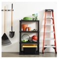 thumbnail image 2 of 4 Shelf Fixed Height Ventilated Medium Duty Storage Unit 14 x 32 x 54.5" Organizer System for Home, Garage, Basement, & Laundry, Black, 2 of 9