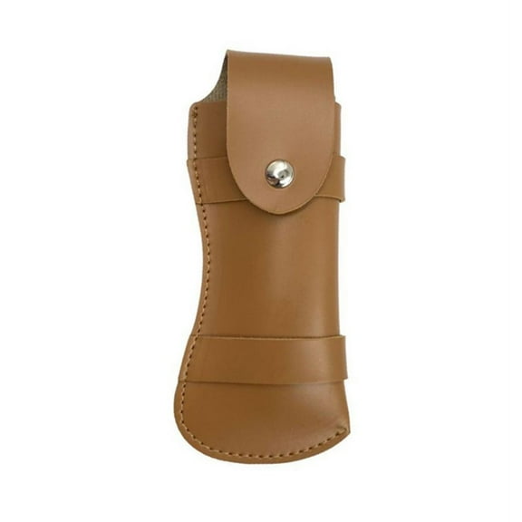 High Quality Knife Sheath Holster Leather Sheath Holder Belt Loop Case Camp Outdoor Carry Fold Knife Tool Flashlight Case BROWN