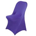thumbnail image 6 of Efavormart 50pcs Stretchy Spandex Fitted Folding Chair Cover Dinning Event Slipcover For Wedding Party Banquet Catering - Purple, 6 of 9
