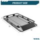 thumbnail image 2 of QinaQin Canastilla universal para techo de 64 x 39 pulgadas, capacidad de 200 lb, con extensión, diseño antirruido y abrazaderas de instalación rápida para auto, SUV o camioneta, 2 of 7