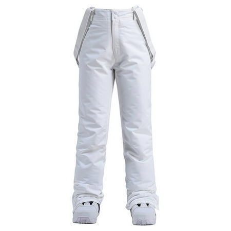 TrdSipl Women s Insulated Snow Pant Winter Thermal Ski Pant Outdoor Windproof Water Proofing Snowboard Pants with Detachable Suspender