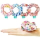 thumbnail image 3 of Hair Scrunchies LUV HER Squishmallows Cute para niñas, paquete de 4, 3 of 6