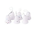 thumbnail image 2 of Christmas Bell Decorations 3.1in 6 Pcs Christmas Snow Bells Christmas Tree Hanging Decoration Accessories Santa Claus Bells Christmas Gift Hanging Decoration, 2 of 7