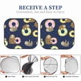 thumbnail image 3 of Yiaed Sloth with Donuts Print Car Front Windshield Sun Shade,Foldable Anti-UV Car Sunshade for Front Window for Most Vehicles-Large, 3 of 5